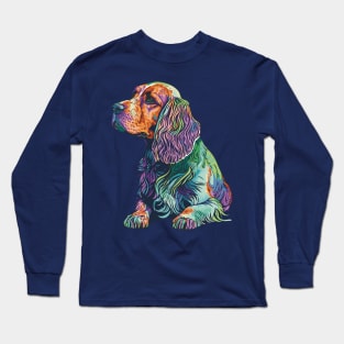 Cocker Spaniel Dog Art Long Sleeve T-Shirt